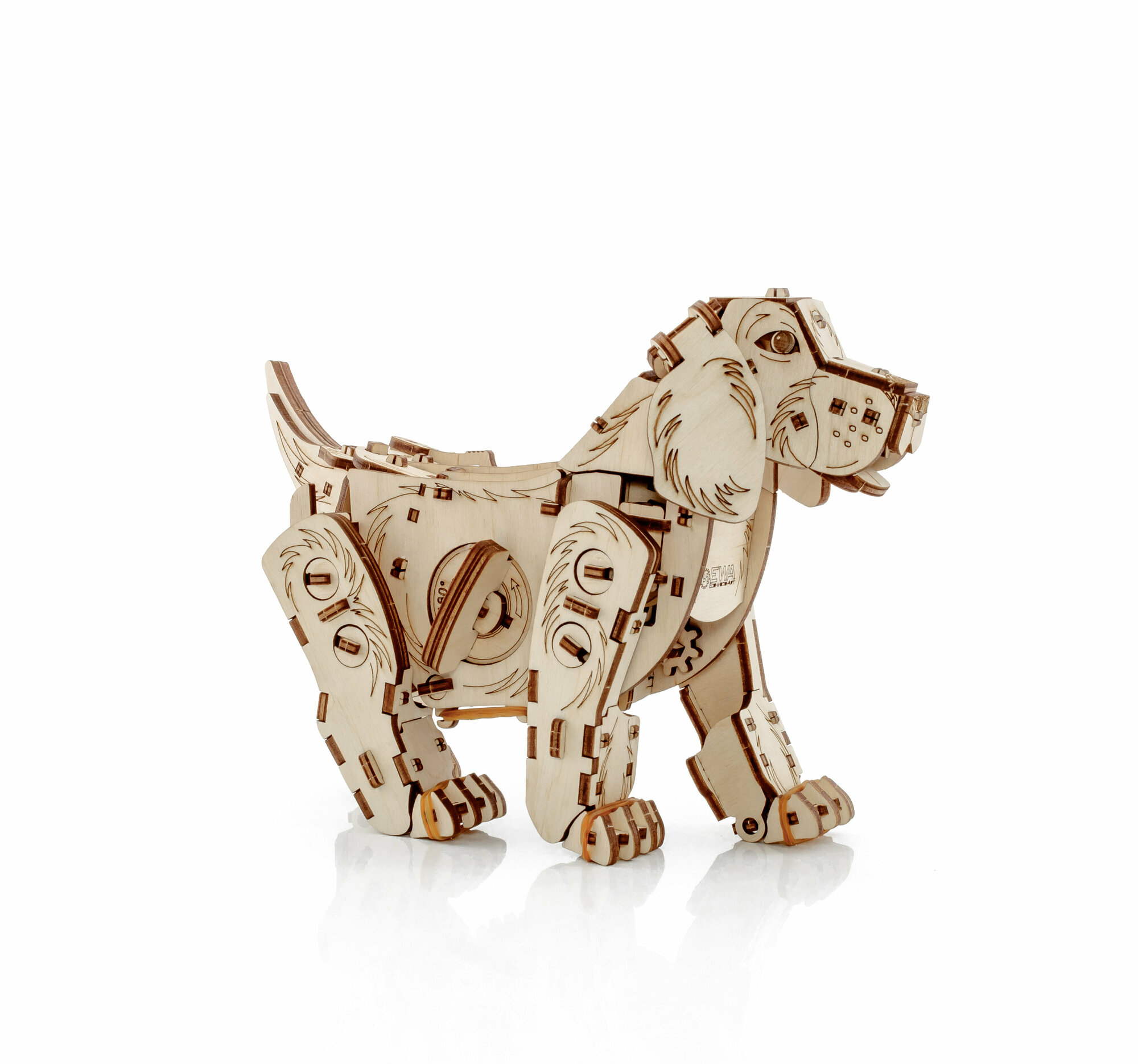 Конструктор деревянный 3D Механическая собака Puppy Eco Wood Art - фото №11
