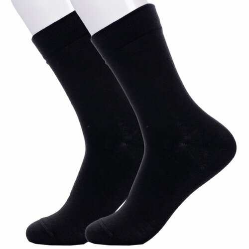 фото Носки lorenzline 2 пары, размер 20-22, черный