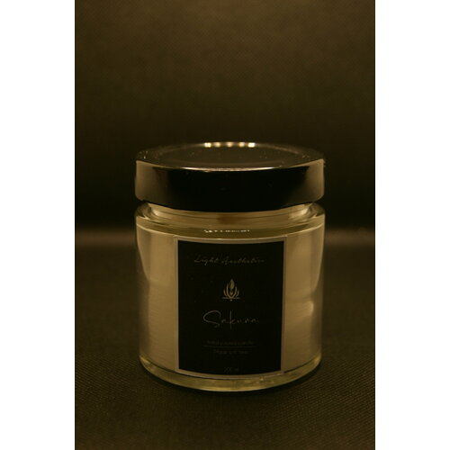 Свеча ароматическая с деревянным фитилем и крышкой - аромат 