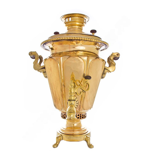 Самовар антикварный Рюмка гранная 11л, дровяной