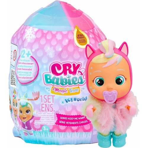 Кукла сюрприз IMC Toys Cry Babies Край Бебис 12см домик cry babies ледяной сюрприз 88993 в непрозрачной упаковке сюрприз