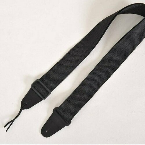 Ремень для гитары черный с натуральной кожей 180₽