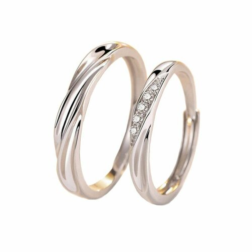 фото Кольцо, циркон, искусственный камень, серебряный нет бренда