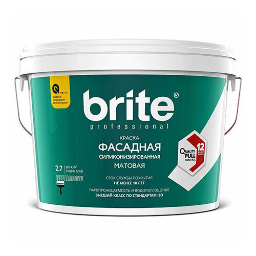 Brite Professional Ti Pure Quality Брайт профессиональная силиконизированная фасадная краска