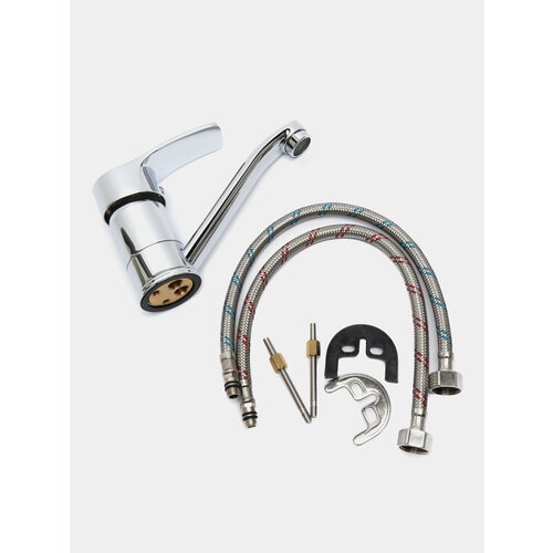 Смеситель Accoona A5203 короткий нос латунь 5193₽