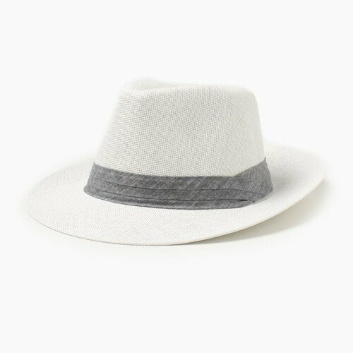 Шляпа Minaku, размер 58, белый