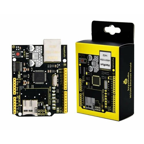 Сетевая плата Keyestudio W5100 с разъемом для SD-карты