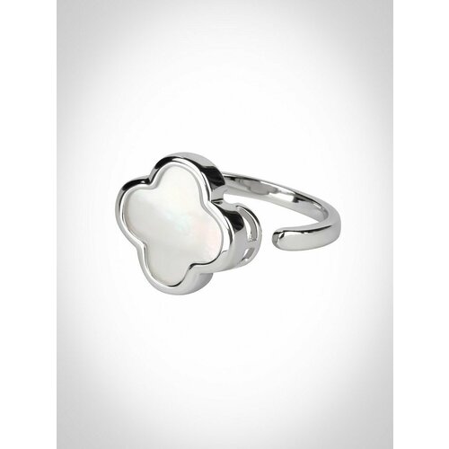 Кольцо, перламутр, серебряный