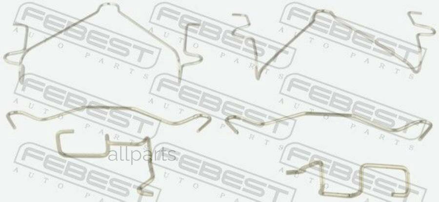 FEBEST 0403K94WF ремк-т торм. колодок перед!\ Mitsubishi Challenger/Pajero/Montero 97-09