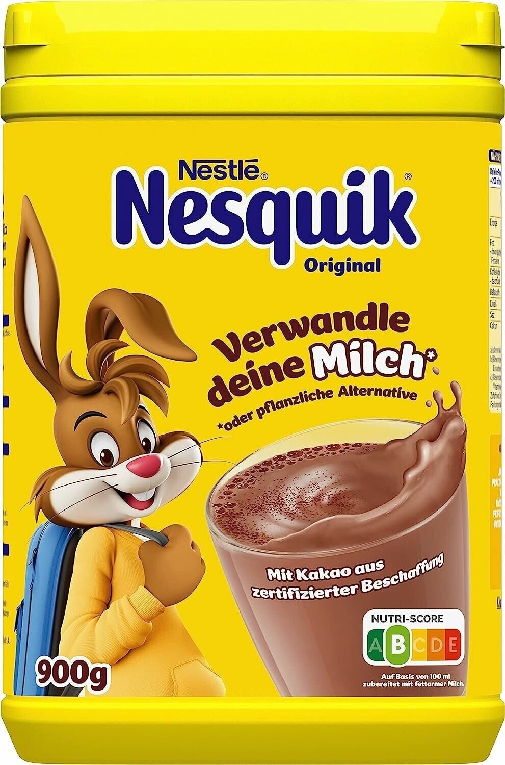 Какао Nesquik растворимое в банке, 900г — фото 1