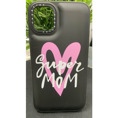 Чехол силиконовый Casetify для Iphone 13/14 с принтом Super Mom