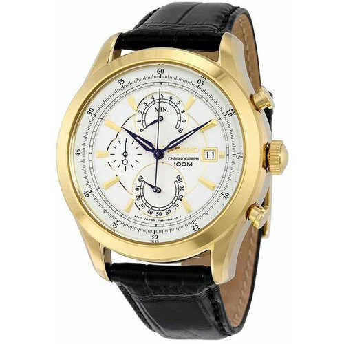 фото Наручные часы seiko spc168p1, белый, золотой