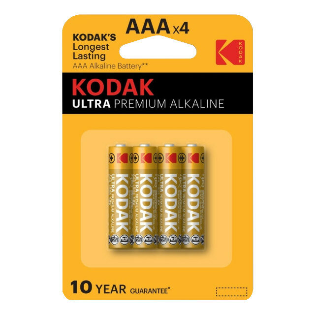 батарейка KODAK Ultra Digital LR03 AAА блистер 4шт - фото №2