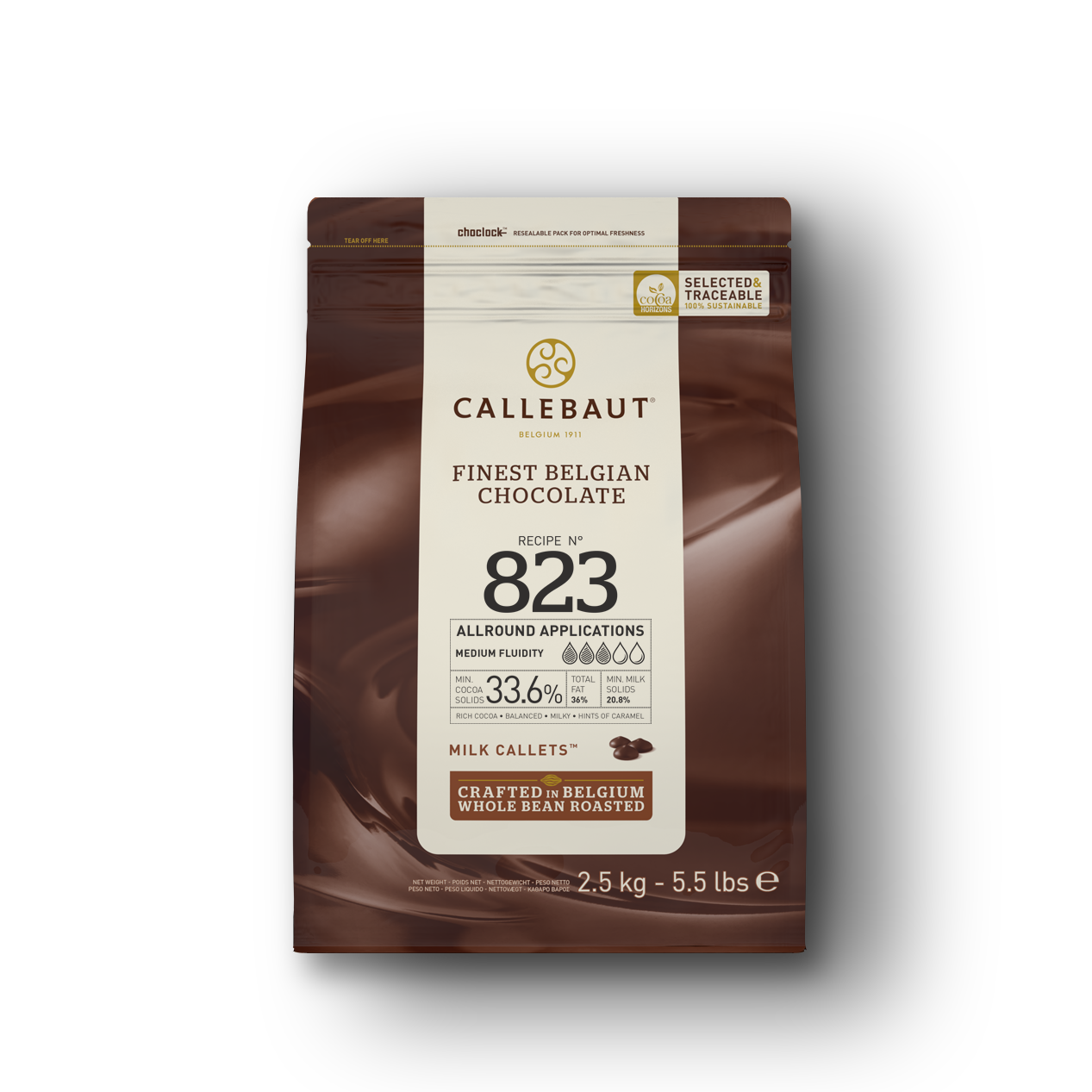 Молочный шоколад Callebaut Recipe №823 (2,5 кг)