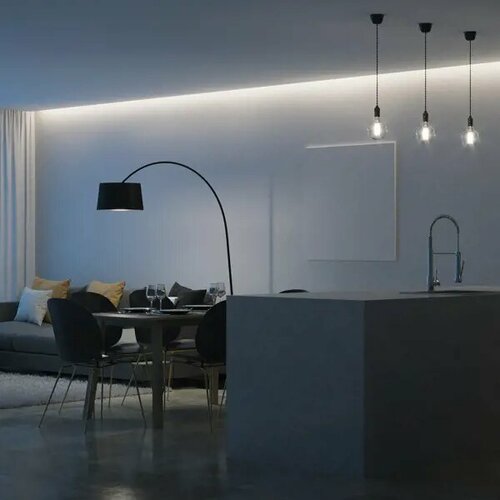 Светодиодная лента для контурной подсветки SMD 3528 60 диод48 Втм 12 В 10 мм IP20 2 м холодный белый свет 1120₽