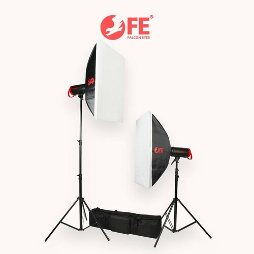 Комплект студийного оборудования Falcon Eyes Sprinter LED 2200-SB Kit софтбокс со вспышкой и штативом свет для фото освещение для съемки 3029000₽