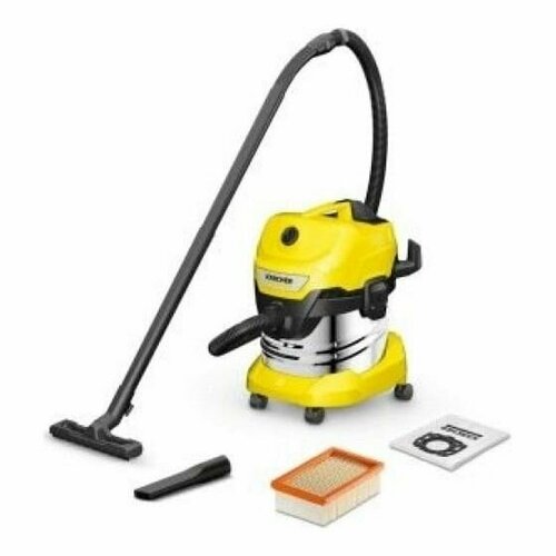 Строительный пылесос Пылесосы Karcher WD 4 S V-20/5/22, желтый 1.628-250.0