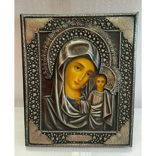 рукописная икона тихвинская божия матерь Рукописная икона Казанская Божия Матерь
