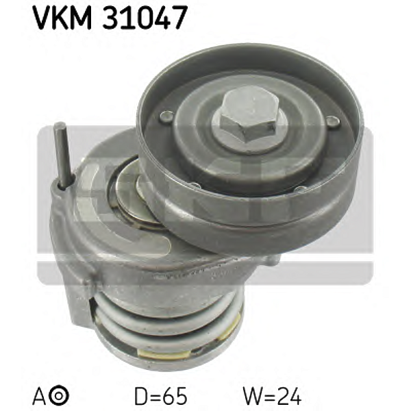 SKF VKM31047 (03C145299C / 03C145299Q / 1J0145299) ролик натяжной поликлинового ремня audi. skoda. VW 1.4 / 1.6 16v fsi