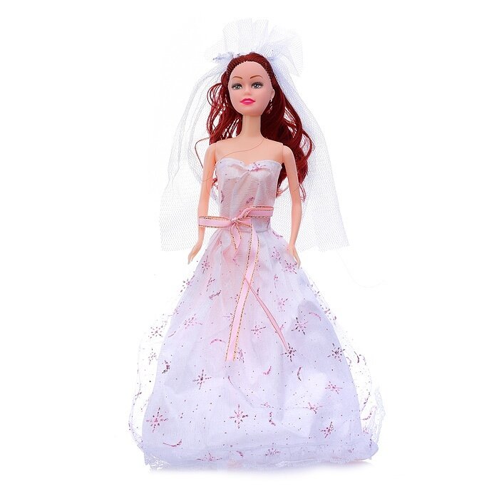Кукла Oubaoloon в пакете, в свадебном платье, пластик (2021-236)