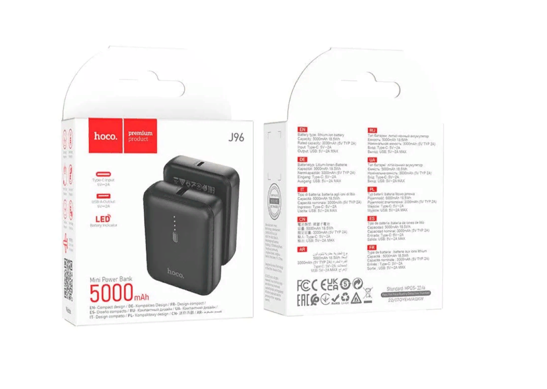 Внешний аккумулятор Power bank HOCO J96 Mini 5000mAh