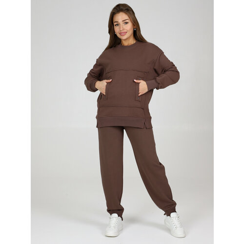 фото Толстовка ivcapriz, размер 50, коричневый