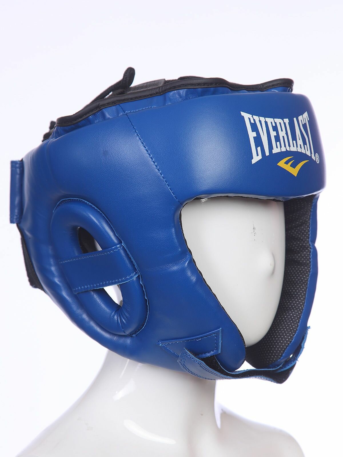 Боксерский шлем Everlast, шлем для бокса тренировочный, синий-L