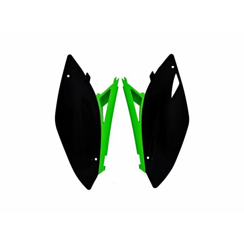 Боковины задние KX250F 09-12 # KX450F 09-11 черно-зеленые