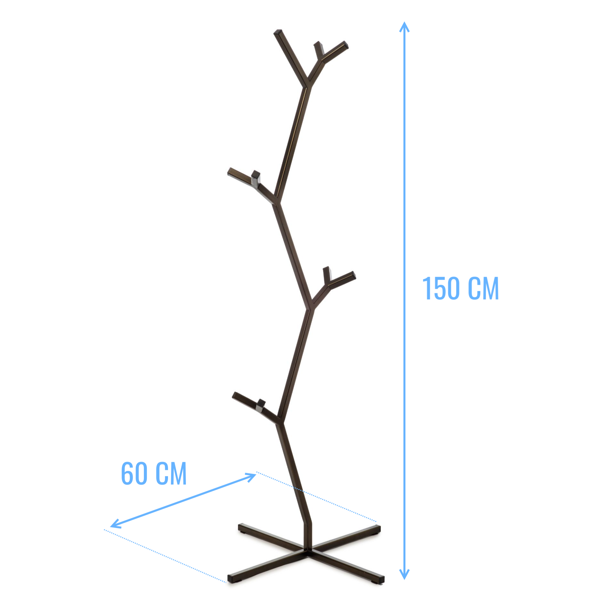 Вешалка напольная для одежды 150 см HW Tree (бронза) - фотография № 5