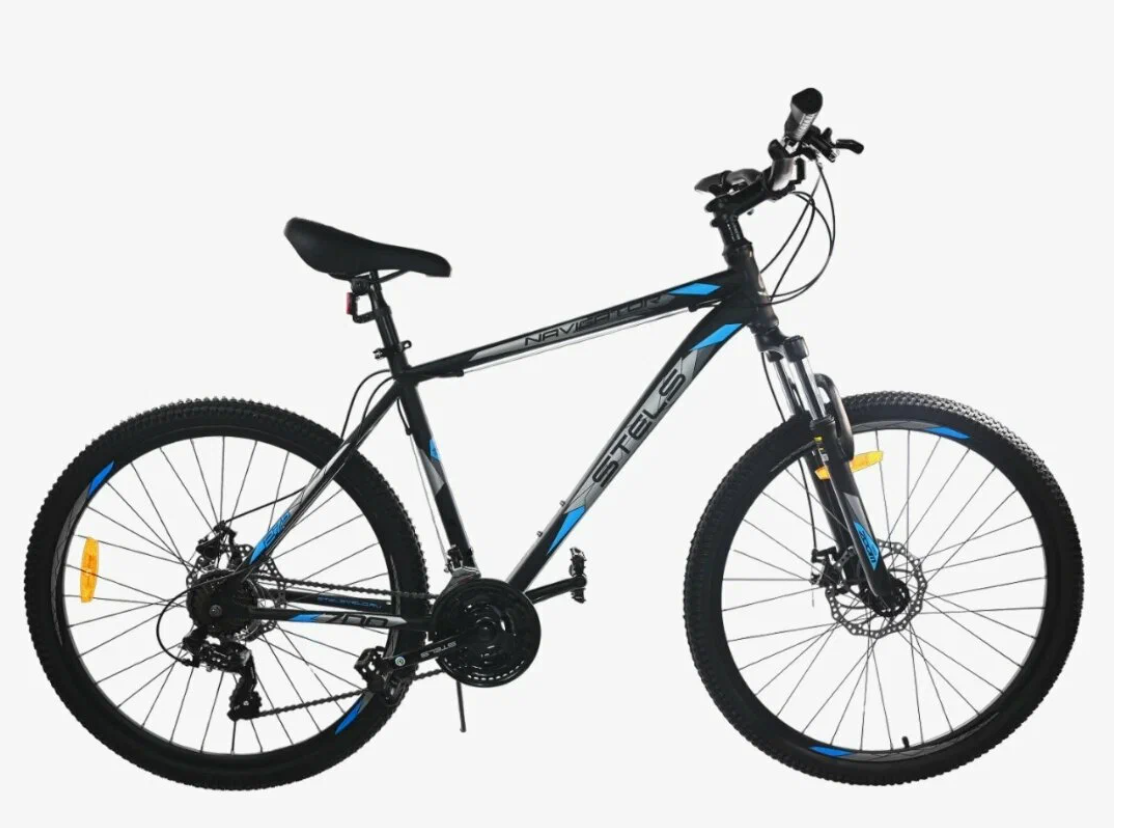 фото Горный велосипед Stels Navigator 700 MD F020 (2023) 21" Черно-матовый (180-190 см)