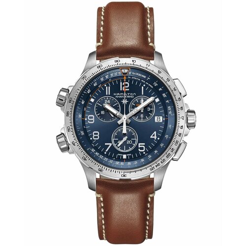 Наручные часы Hamilton Khaki Aviation, коричневый, синий наручные часы hamilton h40311691