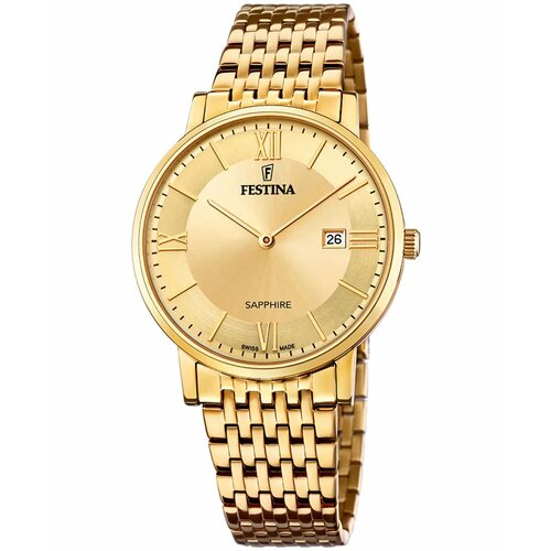 фото Наручные часы festina f20020/2, золотой