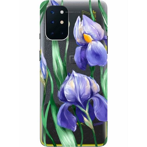 Силиконовый чехол на OnePlus 8T, ВанПлюс 8Т с 3D принтом Amazing Irises прозрачный силиконовый чехол на oneplus 8t ванплюс 8т с 3d принтом amazing irises прозрачный