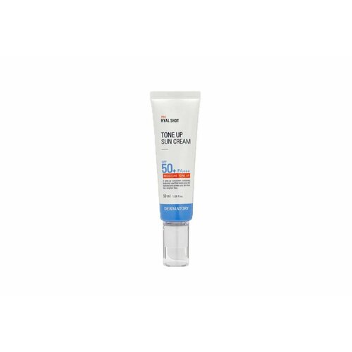 DERMATORY Солнцезащитный тональный крем для лица spf50+ pa+++ Pro Hyal Shot Moisture Tone Up Sun Cream50 солнцезащитный крем для лица cell fusion c набор крем солнцезащитный 100 spf50 pa тонирующий