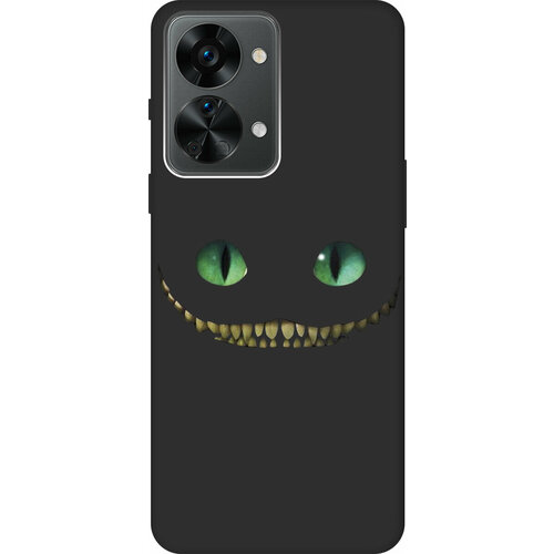 Матовый Soft Touch силиконовый чехол на OnePlus Nord 2T / ВанПлюс Норд 2Т с 3D принтом Cheshire Cat черный матовый soft touch силиконовый чехол на oneplus nord 2t ванплюс норд 2т с 3d принтом kiss черный