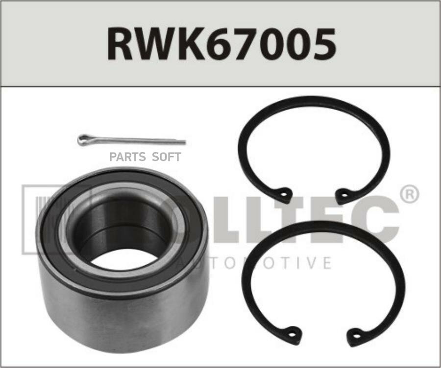 ROLLTEC RWK67005 Подшипник ступицы передний 39x74x39 OPEL ASTRA I F (1991-2000), DAEWOO NUBIRA II (2003- ), CHEVROLET LACETTI (2003- )