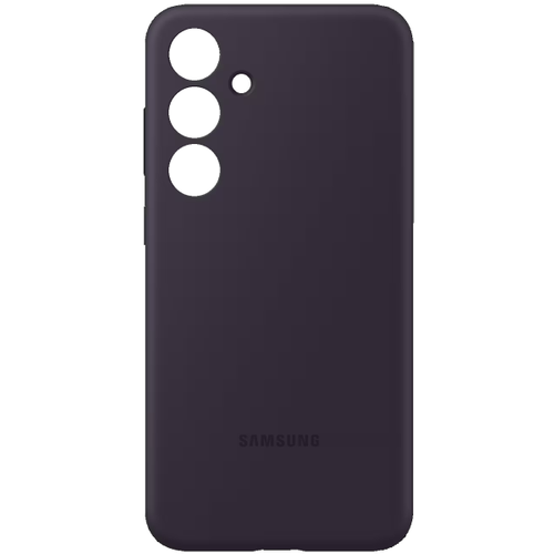 пластиковая накладка silicone case для samsung galaxy s24 ultra темно фиолетовый sz Чехол Samsung Silicone Case для Galaxy S24+ (EF-PS926TEEGRU) Темно-фиолетовый