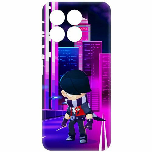 Чехол-накладка Krutoff Soft Case Brawl Stars - Эдгар для Honor X8b черный чехол накладка krutoff soft case brawl stars эдгар для honor x50i черный