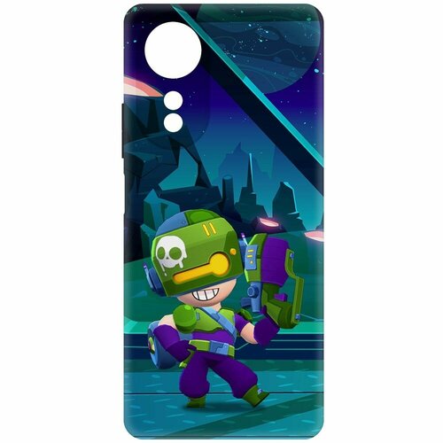 Чехол-накладка Krutoff Soft Case Brawl Stars - Контрабандистка Пенни для Oppo A58 4G черный чехол накладка krutoff soft case brawl stars контрабандистка пенни для samsung galaxy a15 4g a155 черный