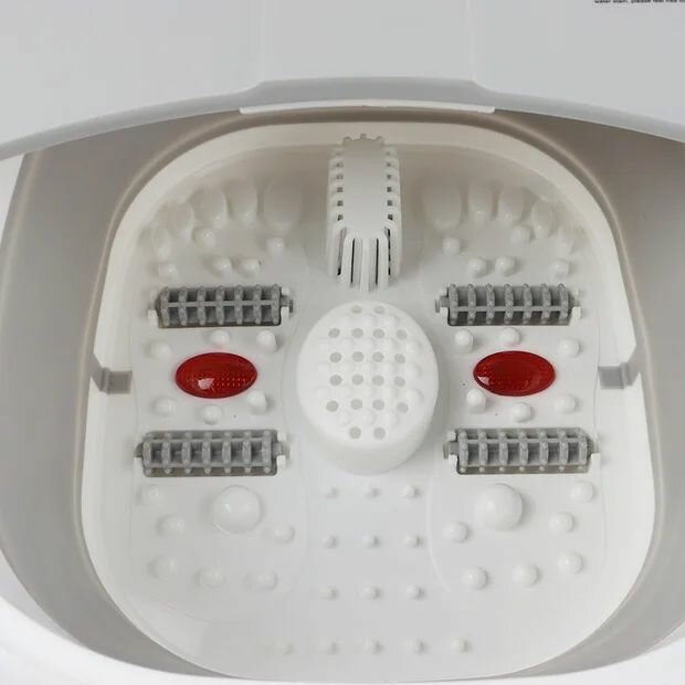 Гидромассажная ванна для ног с ИК прогревом складная белая/ массаж спа