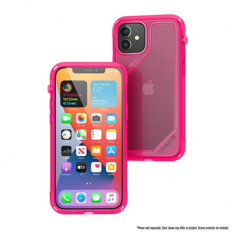 Ударостойкий чехол Catalyst Vibe Impact Case для iPhone 12 mini 5.4", розовый неон Neon Pink (CATVIBE12PNKS)