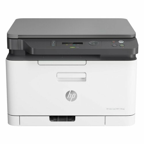 МФУ, лаз цветная печать HP Color 178nw, 600x600 dpi, 4/18 стр/мин(цв/чб), А4, Wi-Fi, белый мфу epson ecotank l3256 а4 цветное принтер копир сканер 33 15 стр мин чб цвет крышка оригиналов usb wifi wi fi direct в комплекте