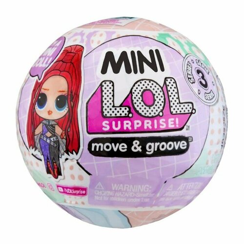 1toy mini world игровой набор в шаре сюрприз 24 вида в дб Кукла в шаре Mini L.O.L. SURPRISE! Move-and-Groove, с аксессуарами