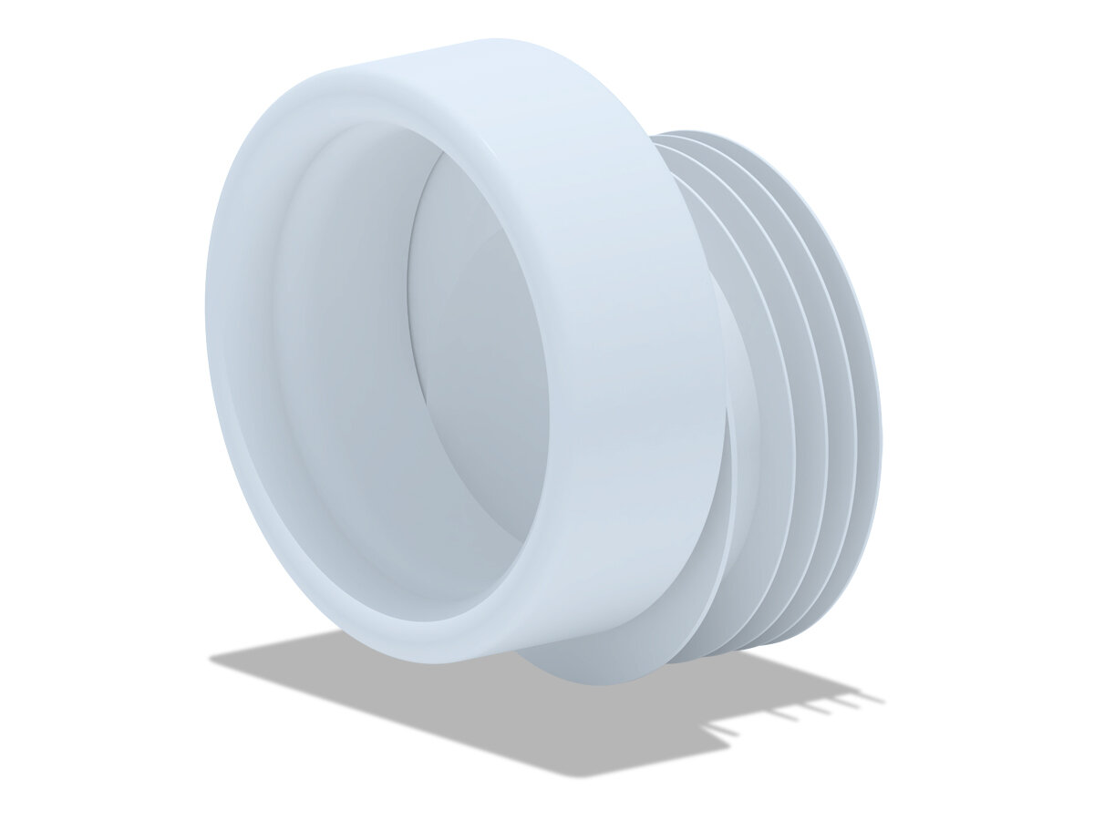 Вставка для унитаза эксцентрик резиновая белая АНИ Пласт | W0410