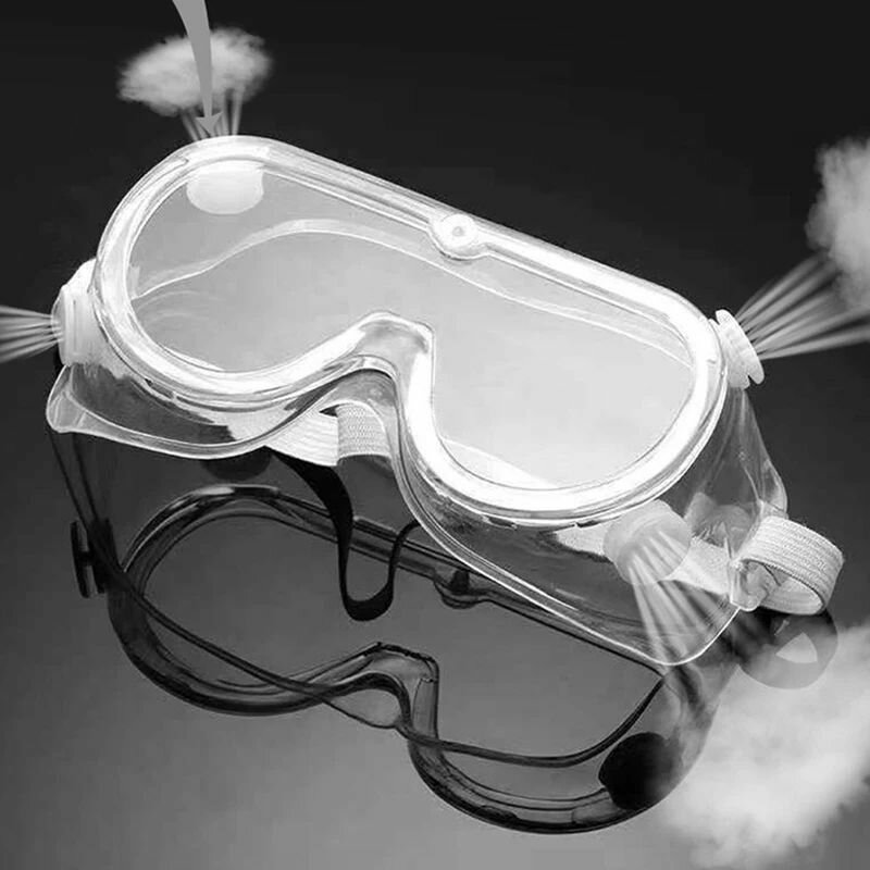 Очки защитные лицевые прозрачные очки на резинке -10шт