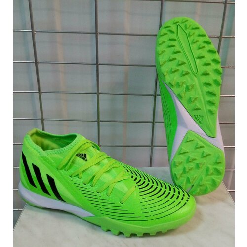 Для футбола ADIDAS PREDATOR размер 41 ( длина по стельке 25.5 см ) грунтовки футбольные сороконожки Зеленые для футбола adidas размер xl гетры футбольные и регбийные зеленые
