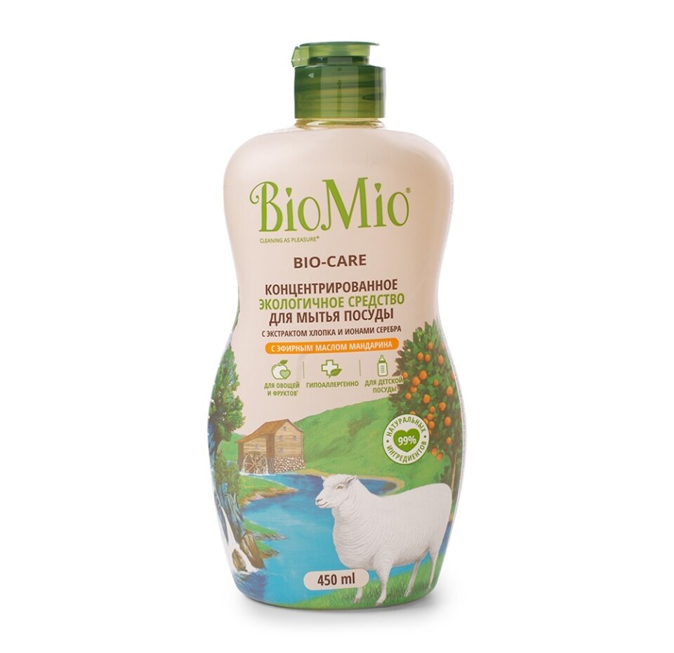 Средство для мытья посуды BioMio Bio-care мандарин