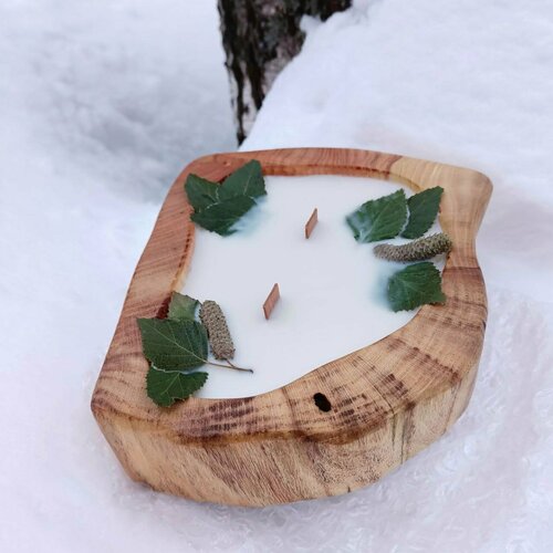 Ароматная свеча из натурального воска 