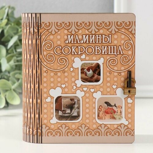 Шкатулка-книга Мамины сокровища 14х12х5 см 664₽