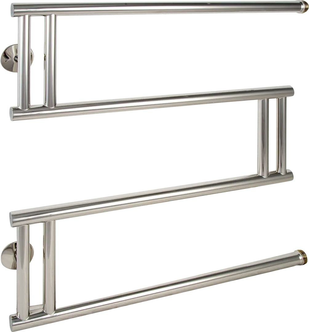 Полотенцесушитель водяной M-образный Equation Элита 60х60 см боковая подводка 1 нержавеющая сталь цвет серебристый